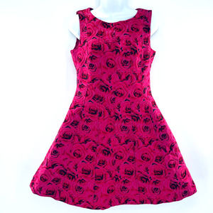 Floral Pink Sleeveless Dress